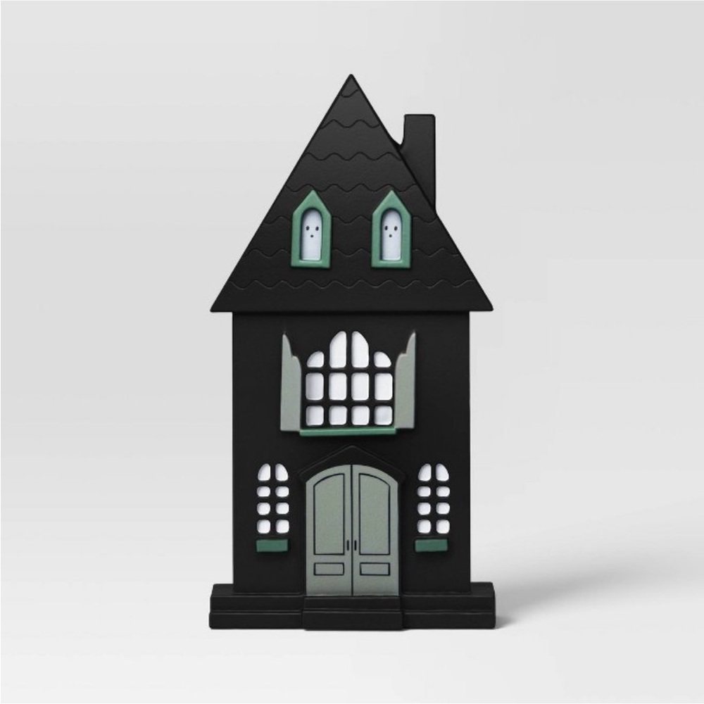 Halloween Mantel Wood House Black - Hyde & EEK! Boutique
